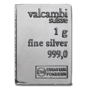 1 Gram Silver Bar – .999 Fine