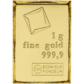 Valcambi 1 gram Gold Bar – Breakaway from CombiBar™ (No Assay)
