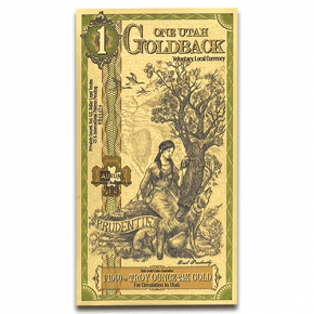 1 Goldback – Aurum Gold Foil Note (24KT) Random State Selection