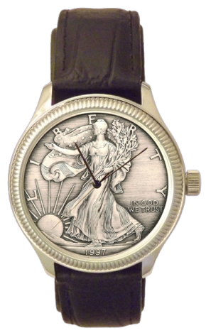 Silver Eagle Dollar Men's Coin Watch – Swiss Movement