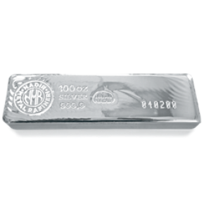 100 oz Silver Cast Bar – Mint of Our Choice