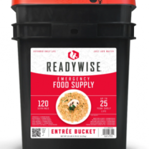 ReadyWise® Emergency Food – Entrée Bucket (120 Servings)