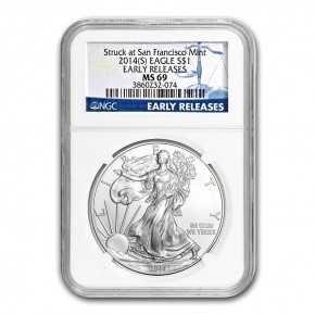 2014 American Silver Eagle — NGC MS-69 Early Releases
