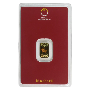 1 g Austrian Mint Gold KineBar – Lipizzaner Horse (in Assay)