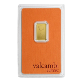 2.5 g Gold Bar – Valcambi Suisse (in Assay)