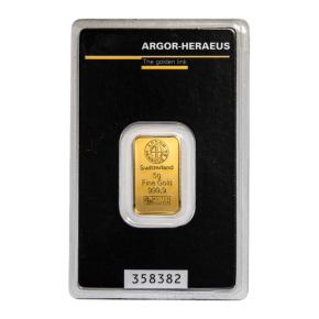 5 g Gold Bar – Argor-Heraeus (in Assay)