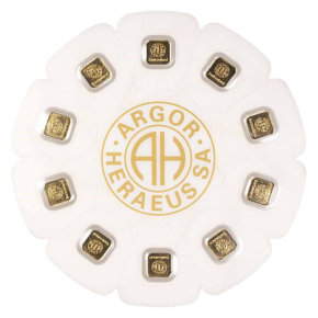 10x1 g Gold Bar – Argor-Heraeus Multigram (in Assay)