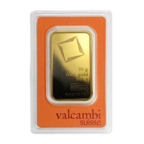 50 g Gold Bar – Valcambi Suisse (In Assay)