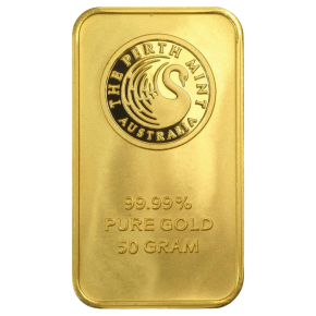 50 g Gold Bar – Secondary Market (Varied Brands)