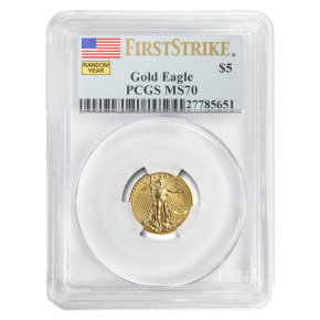 1/10 oz American Gold Eagle MS-70 PCGS (Random Year)