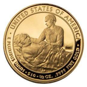 1/2 oz Gold First Spouse Coin BU/PR (Random Year, w/Box & CoA)