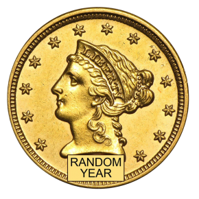 $2.50 Liberty Gold Quarter Eagle (Pre-1933, AU, Random Year)