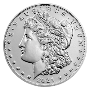 2021 Silver Morgan Dollar – Box & COA
