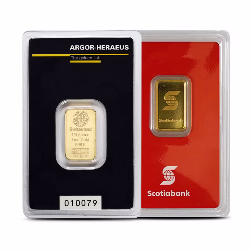 1/4 oz Gold Bars