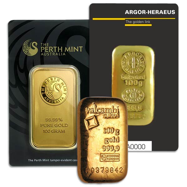 100 Gram Gold Bars