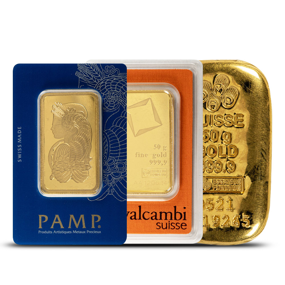50 Gram Gold Bars