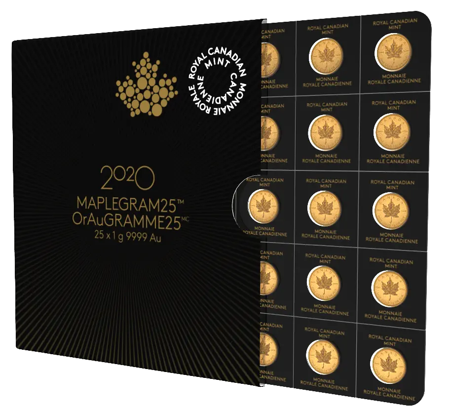 1 Gram Gold Maple Leaf Coins