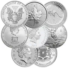 Random 1 oz Silver Coins
