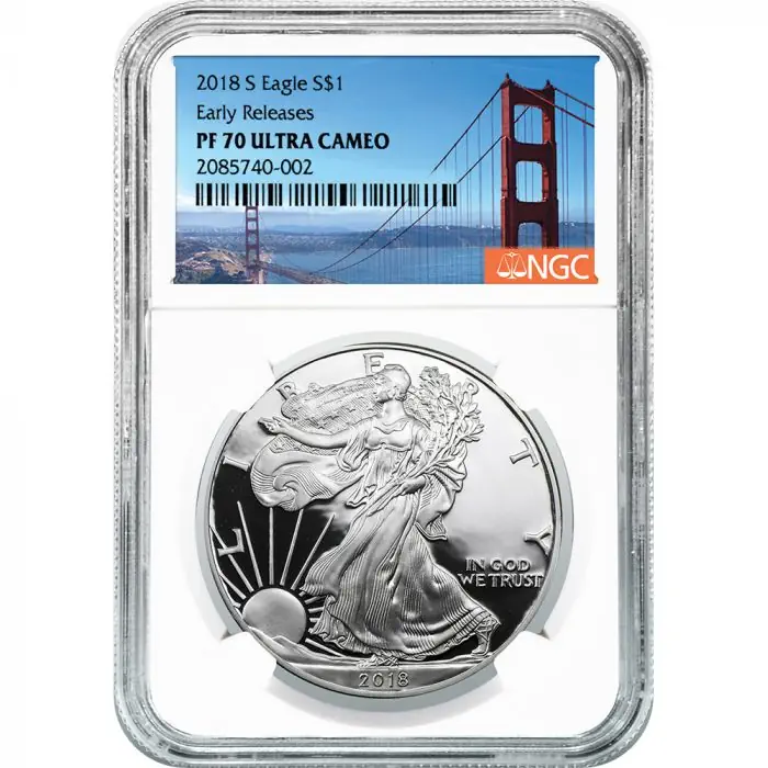 NGC Graded American Silver Eagle Proof Coins