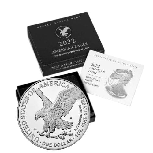 Silver American Eagle Proofs (Mint Box and COA)